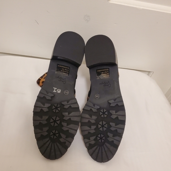 Crown Vintage Leopard Print Cow Hair Pullon Booties Size 9M - Picture 10 of 12